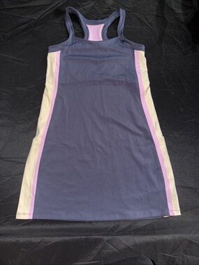 cotopaxi Navy Dress with Pink and Cream Panels